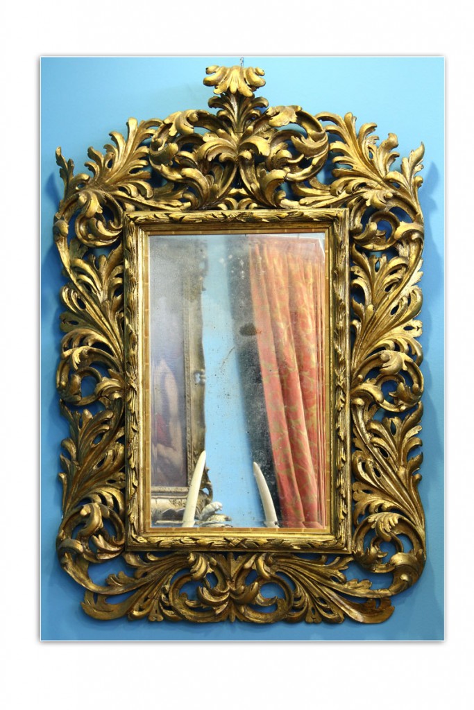 ogledalo, italija, kraj 18. veka. dimenzije 143 x 90 cm