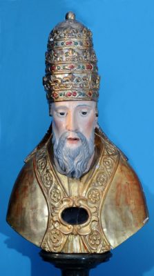 dužd drvo u polihromiji, italija, 17. vek visina 73 cm