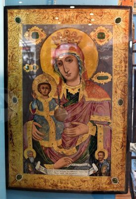 ikona bogorodica,carska rusija,sredina 19.veka.dimenzija 105 x 71 cm