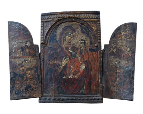 ikona triptih južna srbija. kraj 17. veka