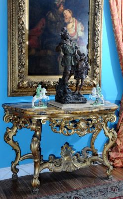 konzola sijena i terakota figura