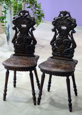 stolice par ,italija, druga polovina 19.veka. duborez